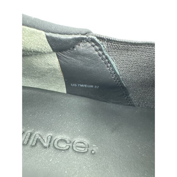 Vince “Warren” Black Textile Platform Slip On Sneakers Women’s Size 7 - Picture 6 of 7